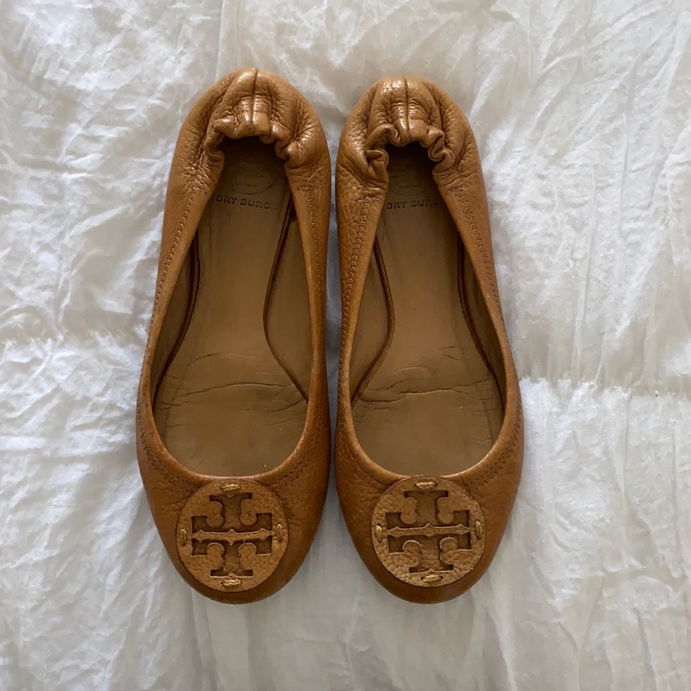 Tory Burch leather Reva flats Sz 7